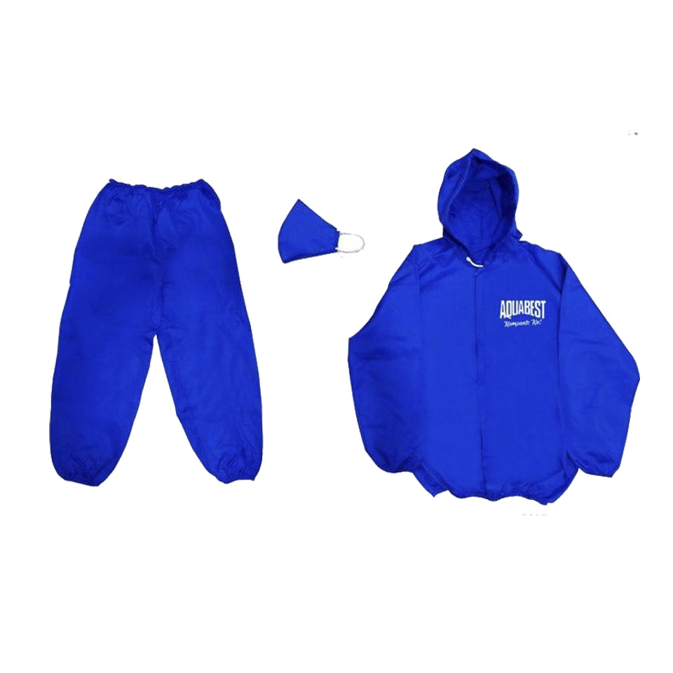 Royal Blue PPE Type Suit with mask